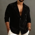 thumbnail image 5 of ZVNAΖH Men's Corduroy Blazer Jacket, Two-Button Notch Lapel Casual Sport Coat with Buttoned Chest Pocket, Long Sleeve Relaxed Outerwear, S-3XL, 5 of 9