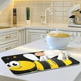 thumbnail image 6 of SKYSONIC Absorbent Dish Drying Mat Bee Kitchen Counter Mat Protector,Reversible,Extra Large 24 x 18 Inches, 6 of 7
