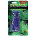 thumbnail image 2 of Pepper Shot 1.2% Mc 1/2 Oz Pepper Spray Leatherette Holster And Quick Release Keychain Blue, 2 of 5