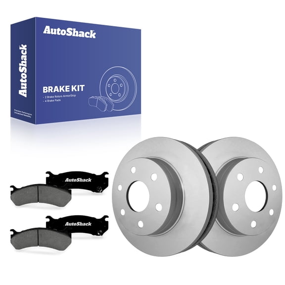 AutoShack Front Vented Coated Brake Rotors   Premium Ceramic Pads 6-PC Brake Kit Replacement for 2007 GMC Sierra 1500 Classic 2003-2008 Chevrolet Express 1500 ArmorStop 12.01" (305 mm)