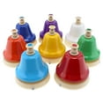 thumbnail image 1 of EcoNesxp Ensemble de Cloches à Main Colorées 8 Notes instrument de Musique Jouet musical Confortable Doux Mode Passe-Partout, 1 of 2