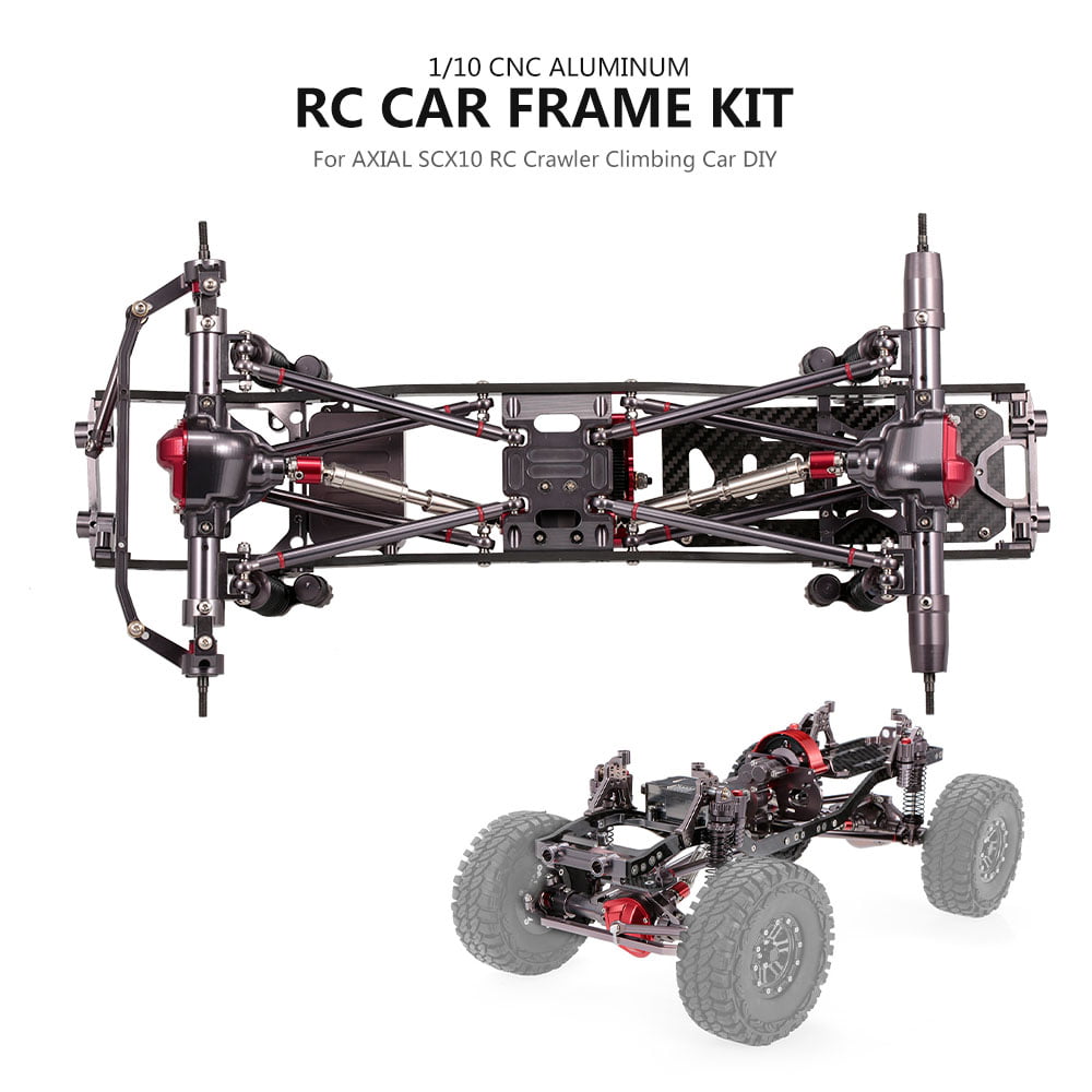CNC Chassis/Gear Box Transmission Case 2 Speed Kit for Axial SCX10 RC Car 1/10 