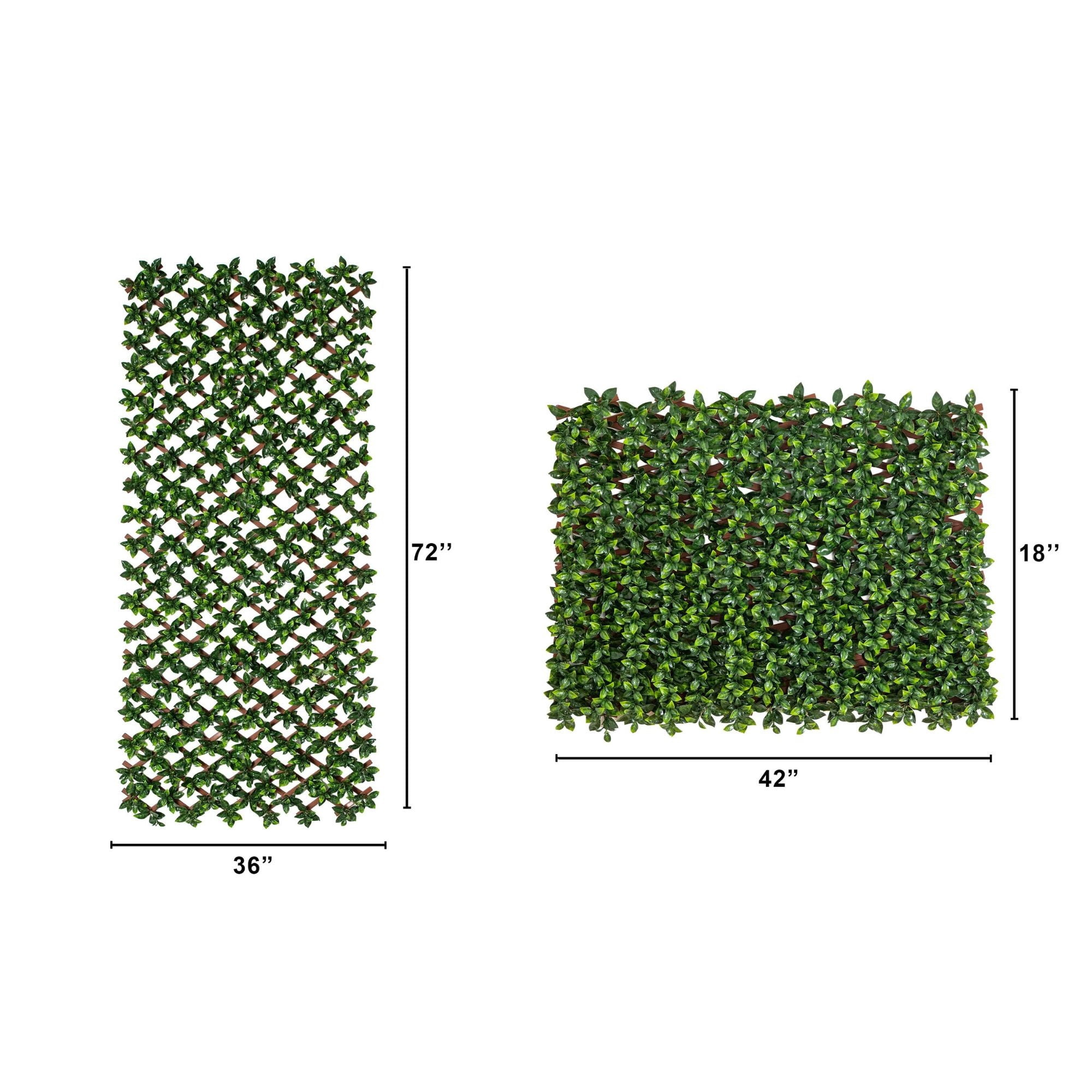 36in. x 72in. UV Resistant Artificial Gardenia Expandable Privacy Fence Screen (Indoor/Outdoor)