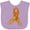 Lavender, variant on Inktastic Leukemia Awareness with Orange Ribbon Made of Hearts Boys or Girls Baby Bib