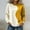 Orange, variant on BUIGTTKLOP Crewneck Sweatshirts for Women Long Sleeve Shirts Color Block Loose Fitted Pullovers
