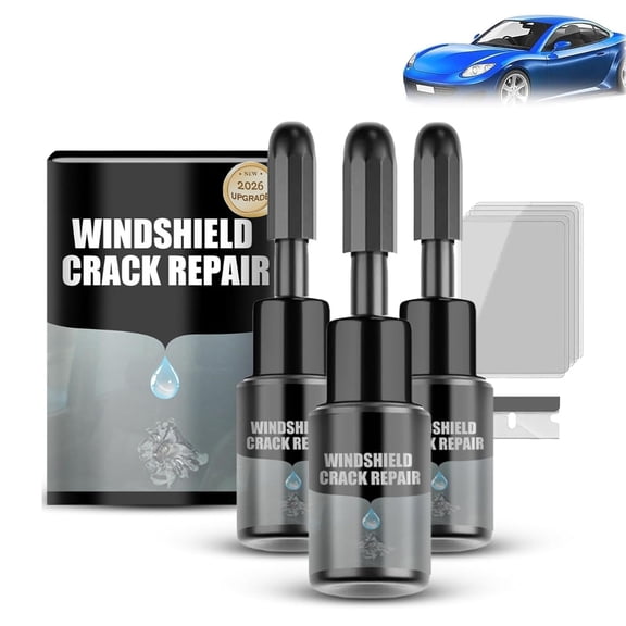 CrackFix Pro Kit, 2026 Upgrade Crack Fix Pro Windshield Repair, Car Windshield Crack Repair Kit, Car Glass Repairs Without Stress