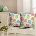 thumbnail image 4 of Easter Pillow Covers 18x18 Set of 2 Easter Colorful Egg Decor for Throw Pillows Covers Spring Farmhouse Pillow Covers Decor Couch Living Room 83A, 4 of 6
