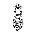 thumbnail image 1 of Porch Goose Cow Style Dress-Up Set with Triangular Scarf Hat and Glasses for 23 Inch Lawn Geese, 1 of 9