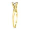 thumbnail image 2 of SZUL Women's 3/8 Carat Round Diamond Solitaire Ring in 14K Yellow Gold (J-K-L Color, I2-I3 Clarity), 2 of 4