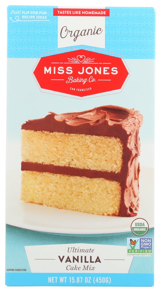 Miss Jones Baking Cake Mix Vanilla 15 87 Oz Walmart Com Walmart Com