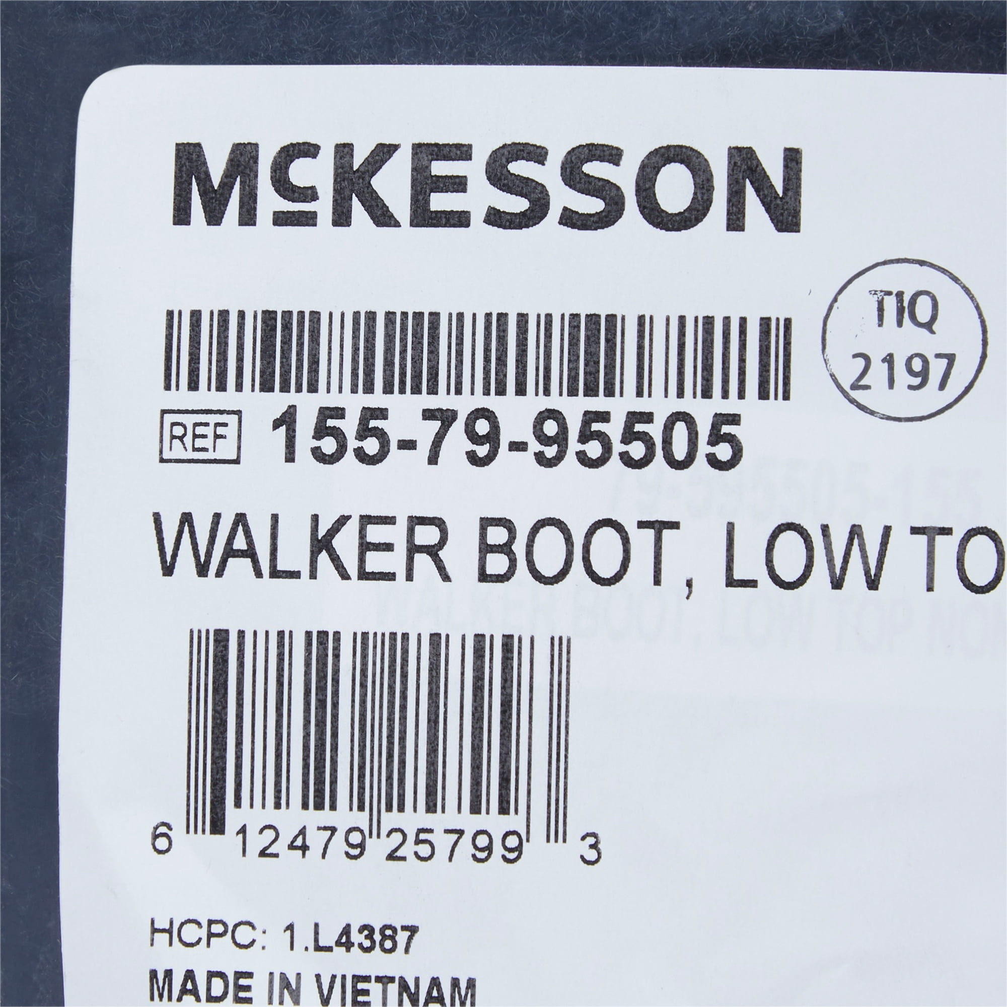 McKesson Pneumatic Walking Boot for Ankle Sprain/Leg Injury - Left or Right  Foot, Size Large, 1 Ct 