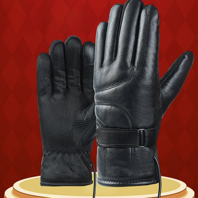 HLONK Winter Gloves Waterproof Clearance Heated Gloves Electric Car Heating Electric Heating Gloves Motorcycle Battery Car Winter Riding Warm Usb Charging