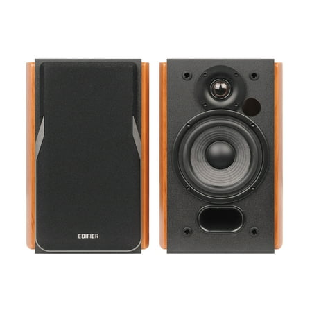 Edifier - R1380T Active Bookshelf Speakers, Computer Speakers – Dual RCA inputs - 2.0 Studio Monitor Speaker - Brown