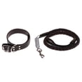 thumbnail image 1 of Tachiuwa Leather Dog Leash Eight Strands Of Cowhide Spring Traction Rope Black L, 1 of 9