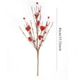 thumbnail image 4 of XJGHHSY Valentine’s Day Gifts, Valentines Day Decorations,1 Pcs Artificial Berry Flower Stems Red Heart Shaped Berry Picks for Valentine’s Day, Propose, Wedding, Home Decor,Red, 4 of 8