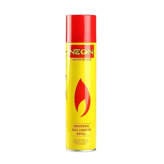NEON Lighter Gas Refill, 300ml (10.14 Oz), Ultra Refined Butane, Lighter Fluid