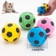 thumbnail image 4 of 12 Uds. Pelotas de fútbol de espuma de juguete para gatos, pelotas de espuma suave para mascotas silenciosas, pelotas interactivas hinchables, 4 of 6