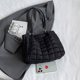 thumbnail image 3 of Bolso de mano acolchado para mujer, Bolso de algodón de gran capacidad, Bolso de moda para mujer y niña, 3 of 9