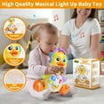 thumbnail image 6 of Wanonoo Crawling Duck Baby Toy, Dancing Tummy Time Infant Toys 0-3-6 6-12 12-18 Months with Music & Light, Educational Learning Toys for Toddlers, Birthday Gifts 1 Year Old Boy Girl, 6 of 8