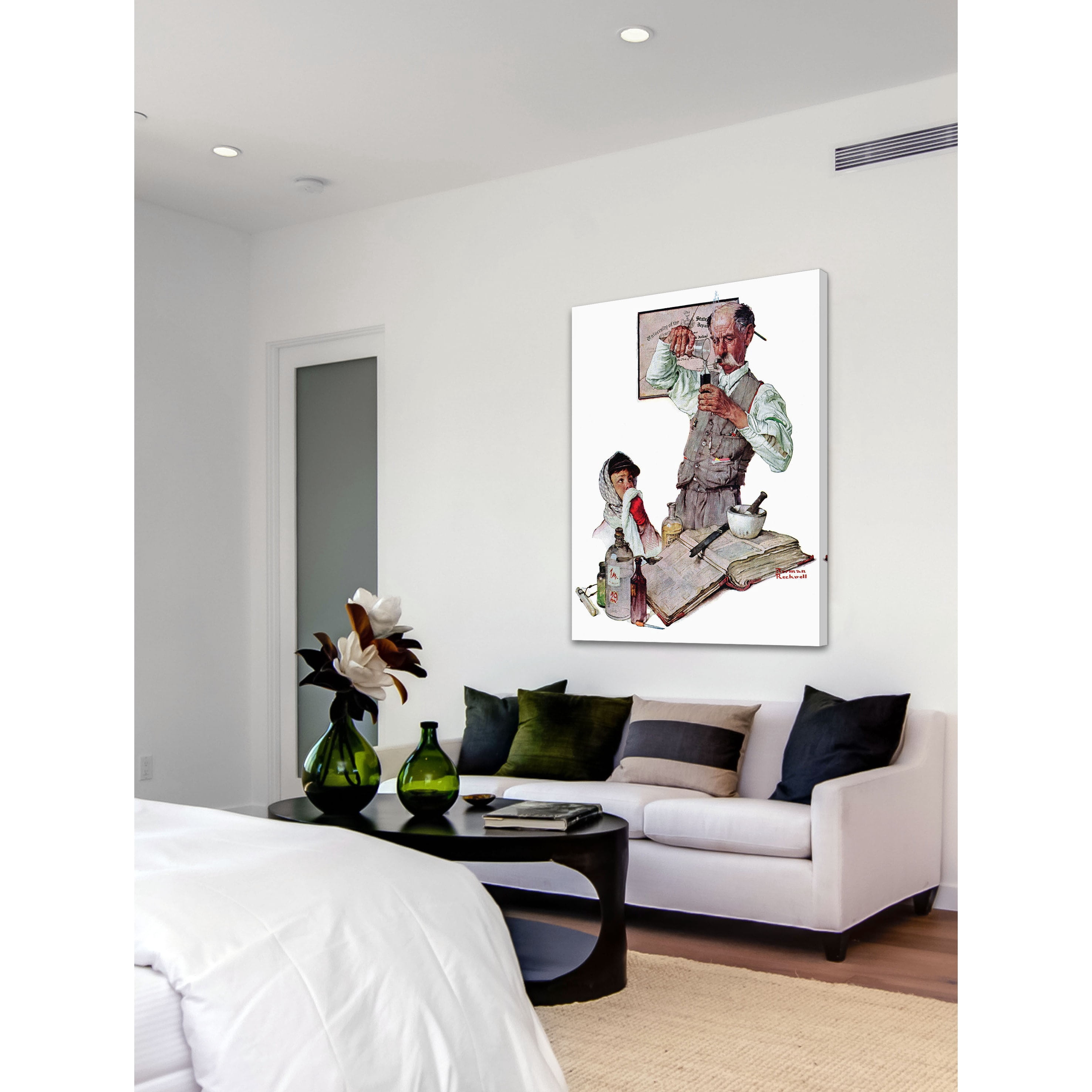 Marmont Hill "Pharmacist" by Norman Rockwell Painting Print on Canvas