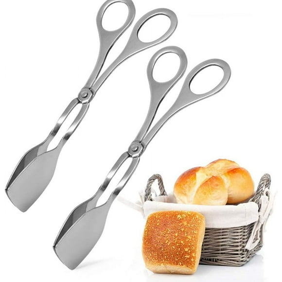 Salad Tongs Scissors, 2 Pieces Stainless Steel Salad Tongs Tongs, Serving Tongs, Stainless Steel