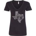 thumbnail image 3 of Inktastic Houston Texas Women's V-Neck T-Shirt, 3 of 5