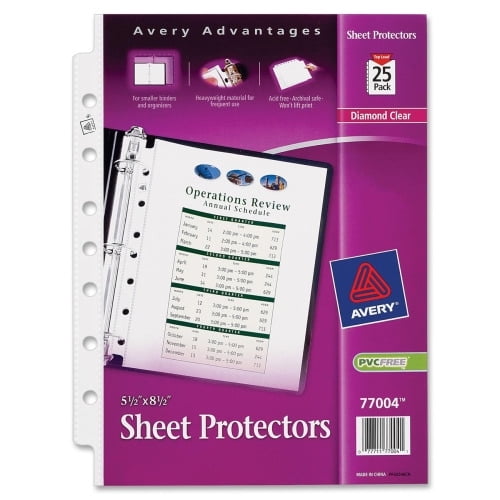 Avery Mini Diamond Clear Heavyweight Sheet Protectors 1 x Sheet ...