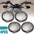 thumbnail image 2 of 4Pcs Anti-smoke Turn Signal Light Lens Cover Motorcycle Lampshade ABS Light Cover for Harley-Davidson, 2 of 5