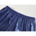 thumbnail image 6 of Beezizac Little & Big Girls Pajama Set Size 16 - Navy Blue Satin Silky Cute Summer Shorts Outfit, 6 of 7