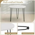 thumbnail image 4 of Harmijoy Table Basse en Faux Marbre, Table Basse Ronde avec Pattes en Métal, Table d'Appoint Moderne Table Basse Ronde pour Salon, Bureau, Balcon, 4 of 8