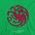 thumbnail image 2 of Game of Thrones Targaryen Burst Sigil Unisex Adult Pull-Over Hoodie,Kelly Green, Medium, 2 of 5