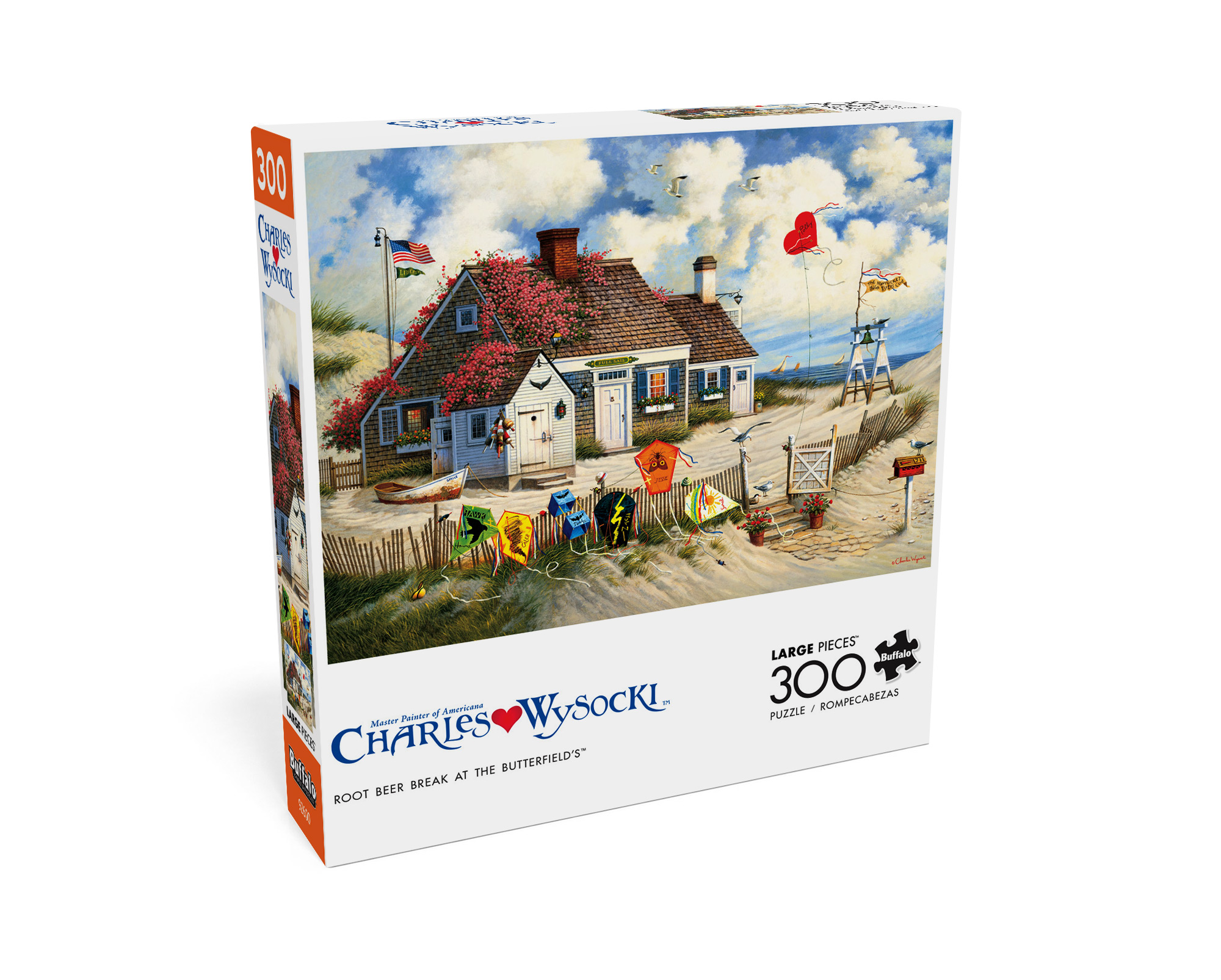 Buffalo Games - Charles Wysocki - Rootbeer Break at the Butterfields - 300 Piece Jigsaw Puzzle