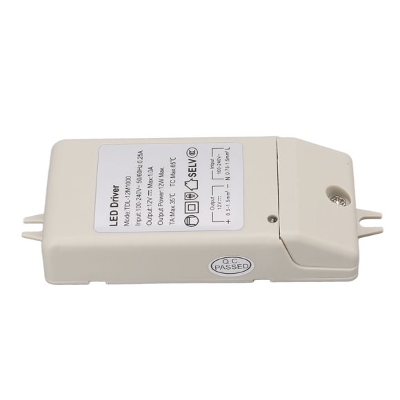 12W 12V Conduit Pilote, Conduit Court-Circuit d'Alimentation 50HZ 60HZ Fréquence TDL 12M1000 pour la Maison
