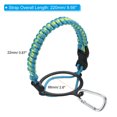thumbnail image 2 of Uxcell Water Bottle Holder, Paracord Handle Strap Carrier Green Camo, Light Blue, 2 of 5