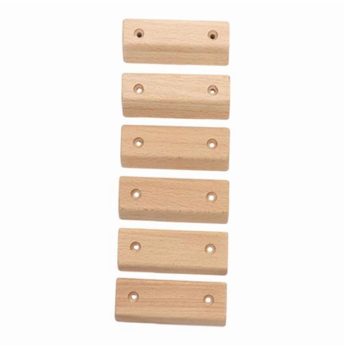 Climbing Holds Fingerboard Grip Strengthener Sturdy Wood Construction for Indoor Outdoor Workouts