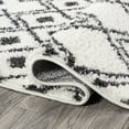 thumbnail image 6 of JONATHAN Y MOROCCAN HYPE 5 x 8 Area Rug, Caimari Moroccan Diamond Shag - White/Gray, MOH412A-5, 6 of 10