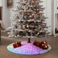 thumbnail image 4 of Fotbe Colorful Glitters Pattern Christmas Tree Skirt, Tree Skirts Plush Christmas Decorations, Christmas Tree Skirts Xmas Decorations Holiday Party Decor-36", 4 of 6