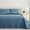 Bluish Grey, variant on Exclusivo Mezcla Ultrasonic Full Queen Size Quilt Set Yellow, 3 Pieces Lightweight Bedspread Leaf Pattern Bed Cover Soft Microfiber Coverlet Bedding Set for All Seasons