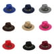 thumbnail image 2 of Minnieouse Gorros coloridos de algodón para niñas y niños, para cualquier ocasión, sombreros de Panamá para niños, protección solar, Sombreros Burdeos Mediano (56-58cm), 2 of 6