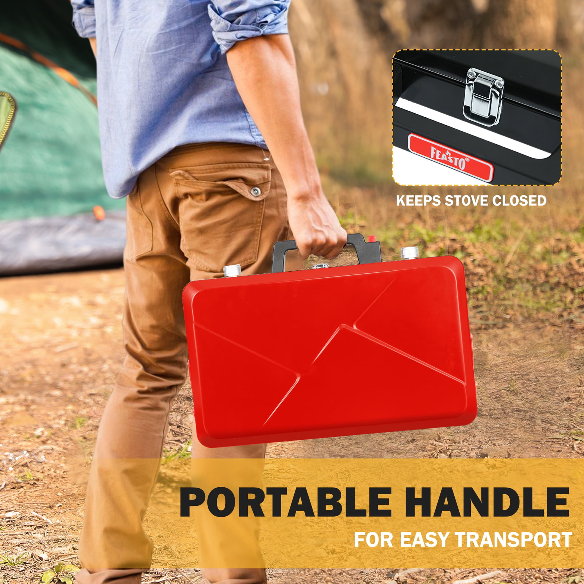 FEASTO Propane Camping Stove, Portable Camping Grill Stove,  28,000 BTU Camp Stove