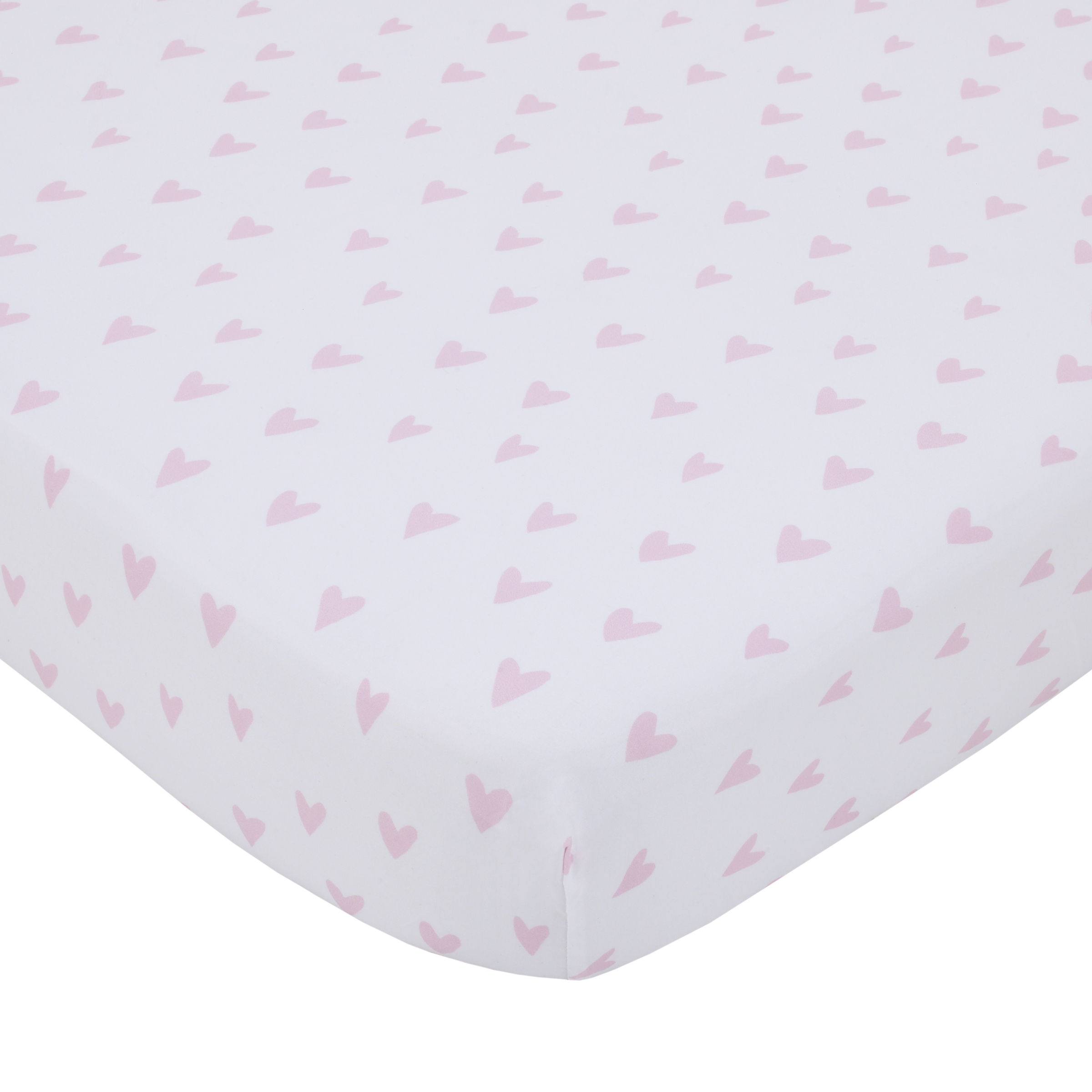 Little Love by NoJo Feathers Girl 3 Piece Crib Bedding Set - Comforter, Fitted Crib Sheet, Dust Ruffle - Pink, Lavender, Aqua and Orange Feathers