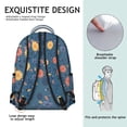 thumbnail image 5 of "Stylish Flowers Backpack Featuring Sunflower Print - Large Capacity Water-Resistant Bookbag, Padded Laptop Sleeve, Organizational Compartments for High School & College", 5 of 6