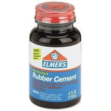 Elmer's E904 - Rubber Cement, Repositionable, 4 oz-EPIE904Pack of 12