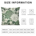 thumbnail image 5 of Creowell Sage Green White Pillow Covers Dahlia Floral Decorative Throw Pillows For Couch Geometry Flowers Modern Pillow Cases Home Decor For Sofa Couch Porch Patio Living Room Outdoor, 5 of 5