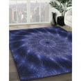 thumbnail image 2 of Ahgly Company Indoor Rectangle Patterned Royal Blue Area Rugs, 7' x 10', 2 of 6