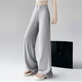 thumbnail image 3 of Women's Casual High Waist Wide Leg Pants - Comfortable Loungewear for Everyday and Activities - Breathable Summer and Fall Style, 3 of 7