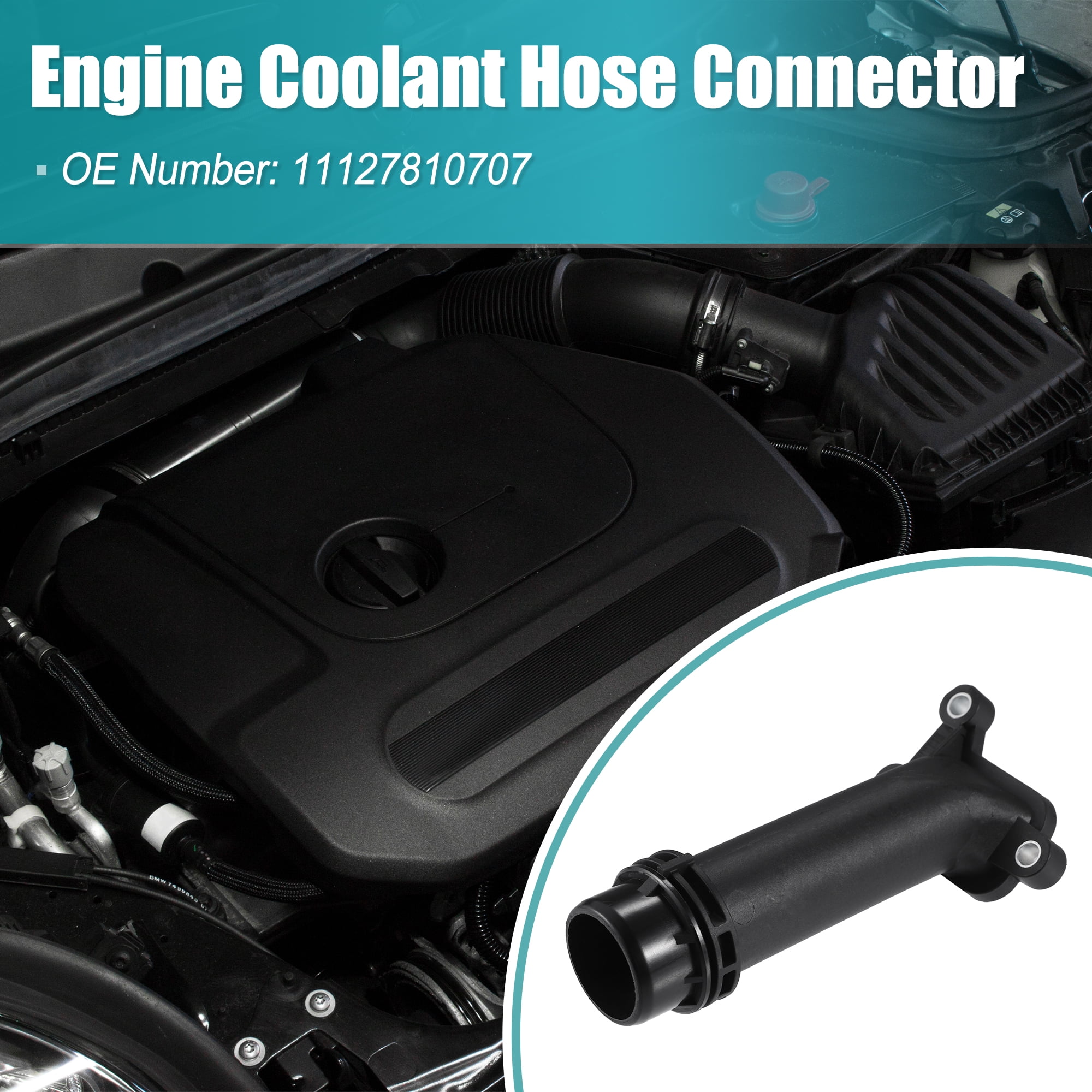 Ziyuan Connecteur Système De Refroidissement 11127810707 – Compatible BMW Série 1, 2, 3, Mini Cooper R55 R56 R60 – Raccord Durite Refroidissement Moteur