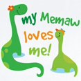 thumbnail image 2 of CafePress - My Memaw Loves Me Dino Long Sleeve Infant Bodysuit - Long Sleeve Cotton Baby Bodysuit, 2 of 4