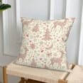 thumbnail image 6 of Throw Pillow Covers, Deer Bells Moon Christmas Tree Soft Square Pillow Cases with Invisible Zipper for Couch Bed Sofa, Farmhouse Fall Home Decor 18"x18", 6 of 7