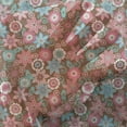 thumbnail image 3 of Floral Tulle Curtains with Rod Pocket, Vibrant Bunch of Various Flower Petals Florets Shabby Form Illustration, Sheer Drape for Wedding Party 2 Panels, 7 Sizes, Pink Brown and Teal, by Ambesonne, 3 of 3